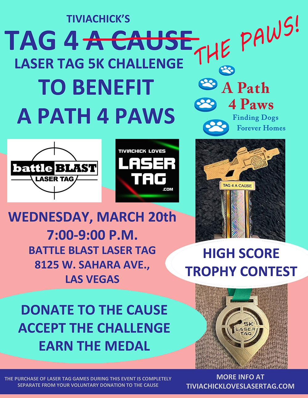 laser tag to benefit A Path 4 Paws